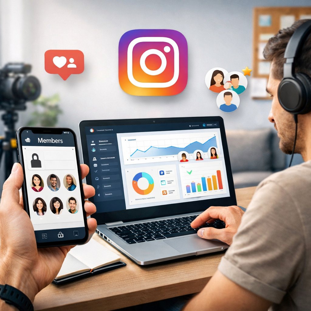 Instagram-Kanal mit Community- und Exklusiv-Content-Konzept