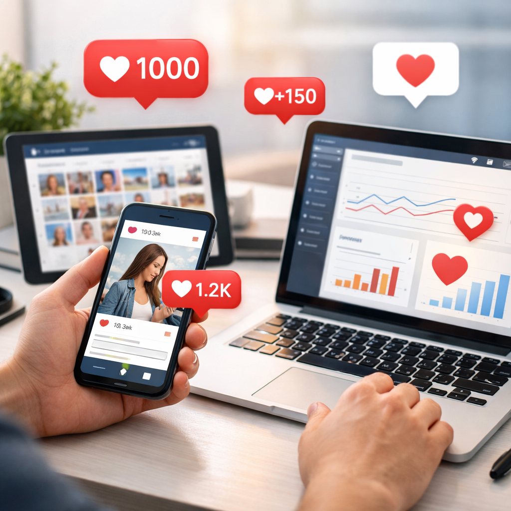 Tutorial para impulsar publicaciones con likes de Instagram de forma natural