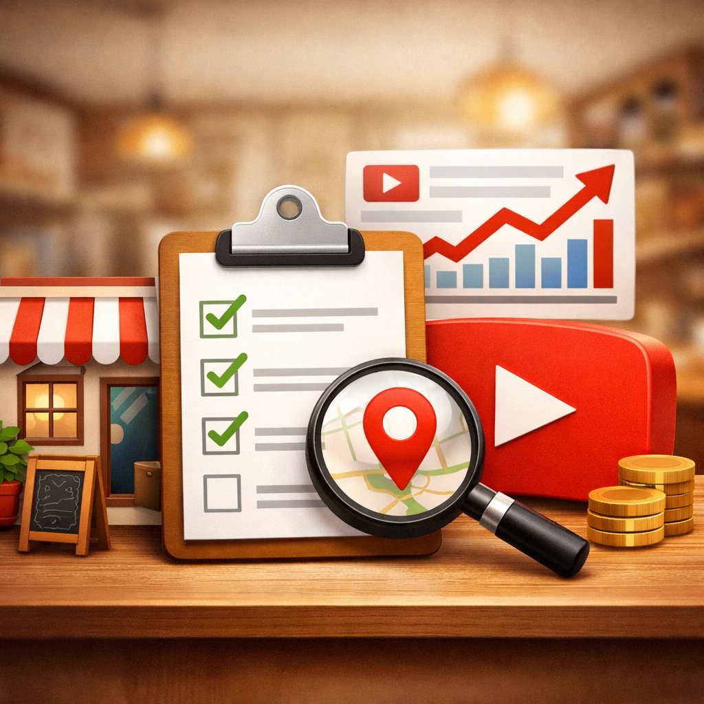 Checklist de visibilidad en YouTube para negocios locales