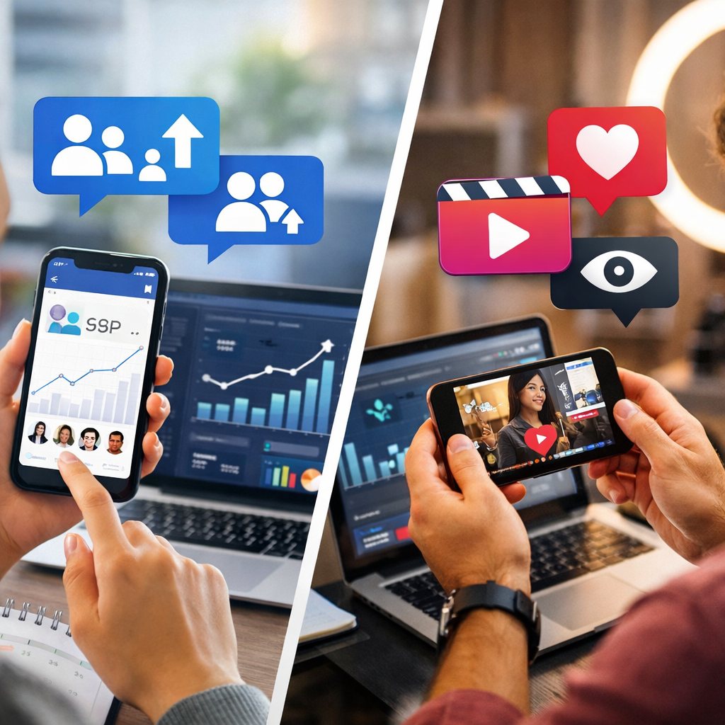 Confronto visivo tra follower, like e visualizzazioni Reels su Instagram